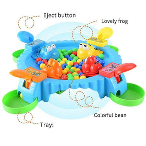 Board Games Fun Hungry Frog Eat Beans Board Game Frog Eating Bean Party Desk Table Games Strategy|St