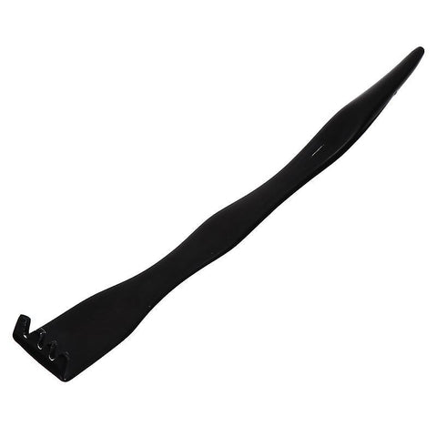 34.5x3.5cm Black Back Scratchers 1pc Medium Size Ox Horn Back Scratcher Long Handle Back Scratching Tool (black)