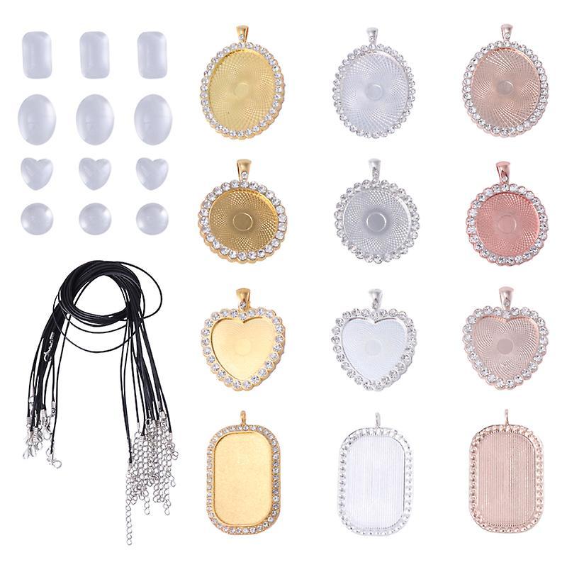 6X4CM Jewelry Making Kits 1 Set Diy Time Tray Jewelry Making Accessories Alloy Pendant Tray