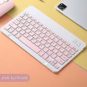 Remote controls rechargeable universal 10 inch wireless bluetooth keyboard mouse set for ipad iphone mac android