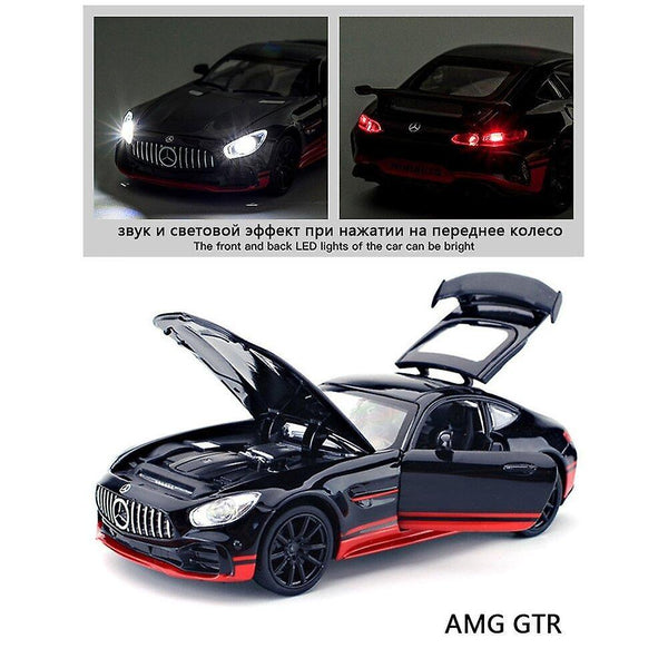 Toy Cars 1/32 Alloy Sport AMG GTR Pull Back Toy Models