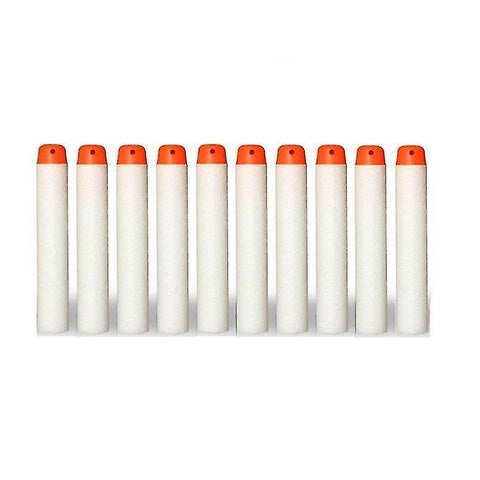 Toy weapons gadgets 50 piece set of 7.2Cm eva soft bullets for nerf guns 50pcs white solid