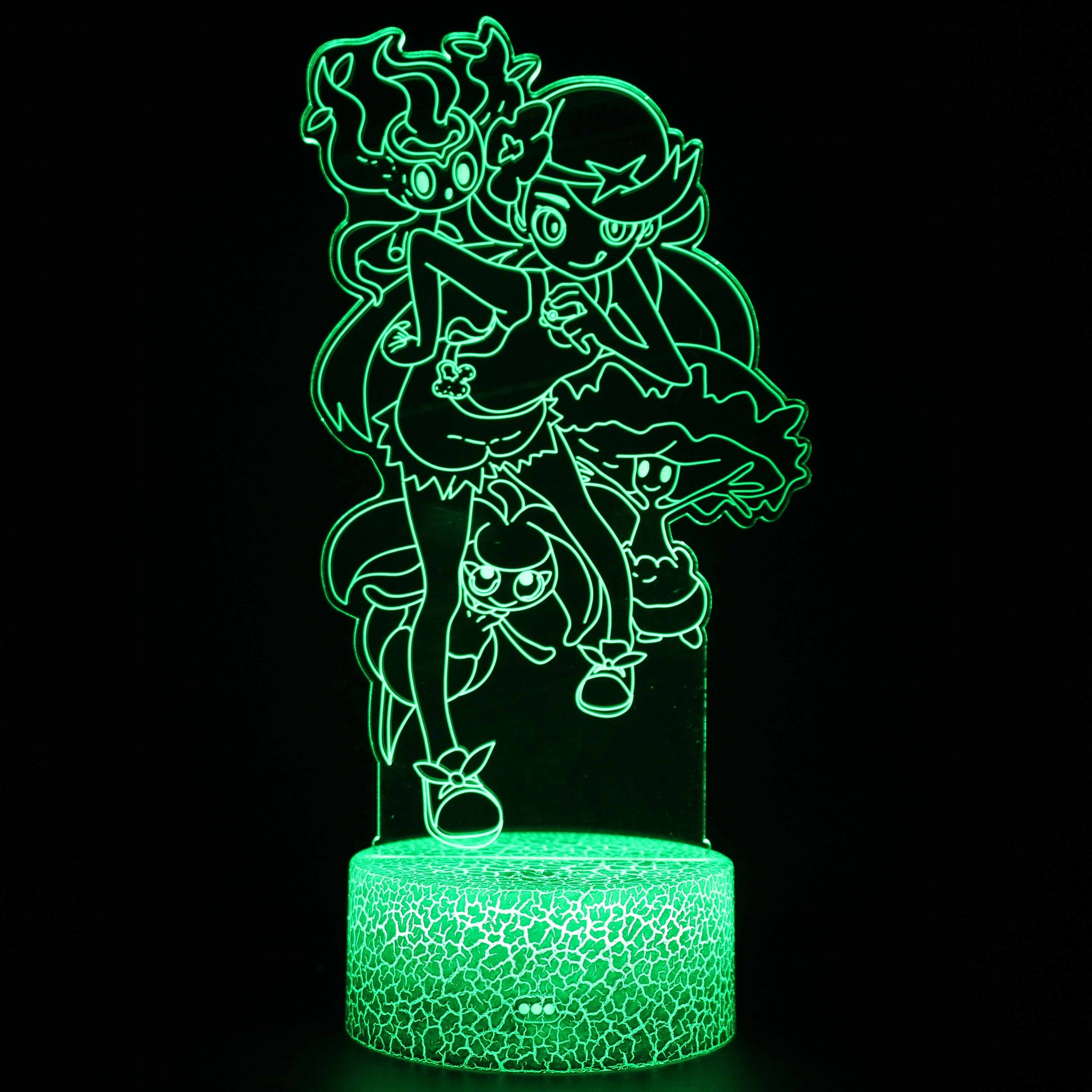 删除3D Touch Light Night 7 colors remote control - Pokemon #1513