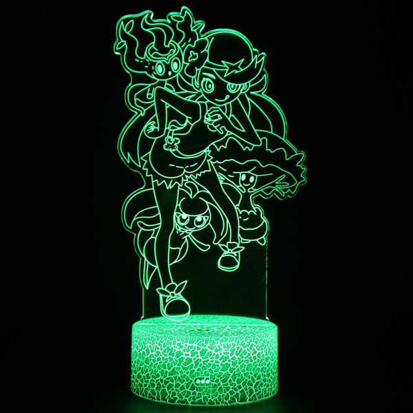 删除3D Touch Light Night 7 colors remote control - Pokemon #1513