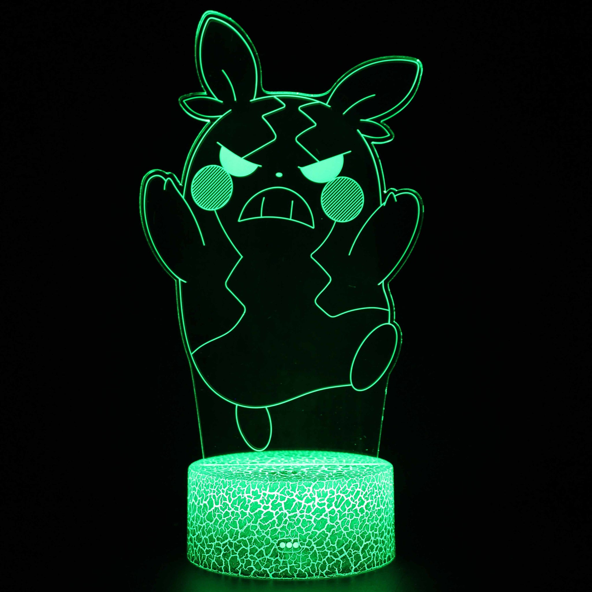 3D Touch Light Night 7 colors remote control - Pikachu #1517