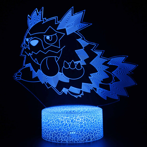 删除3D Touch Light Night 7 colors remote control - Pokemon #1518