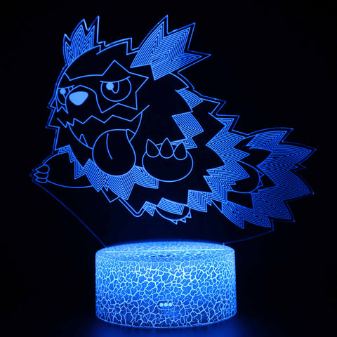 删除3D Touch Light Night 7 colors remote control - Pokemon #1518