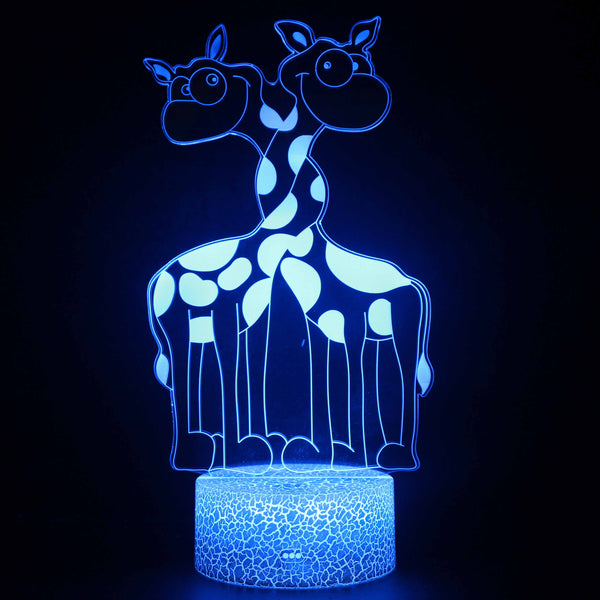 3D Touch Light Night 7 colors remote control - Animal #1599