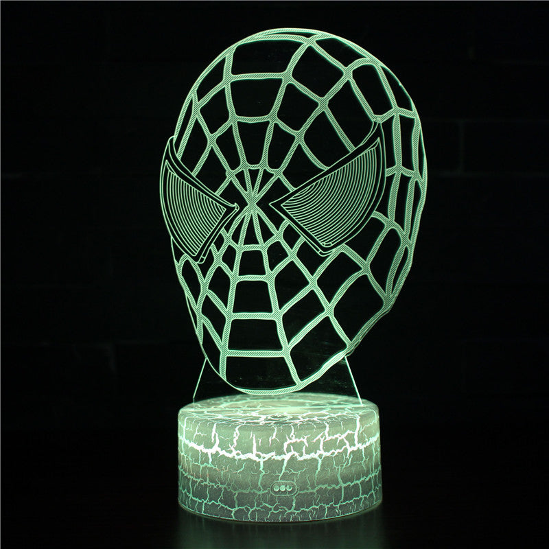 3D Touch Light Night 7 colors remote control - Spiderman #232