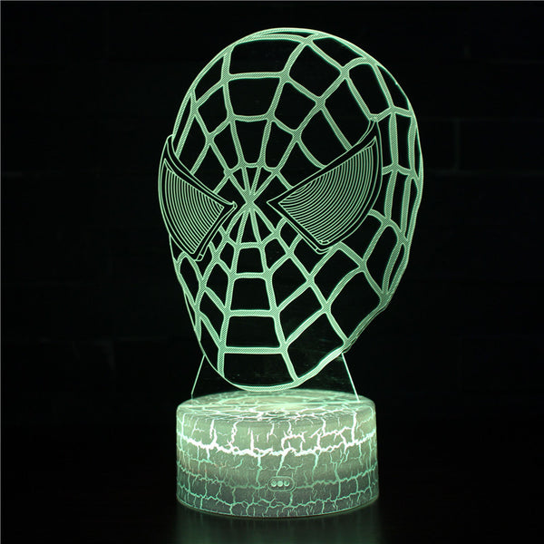 3D Touch Light Night 7 colors remote control - Spiderman #232