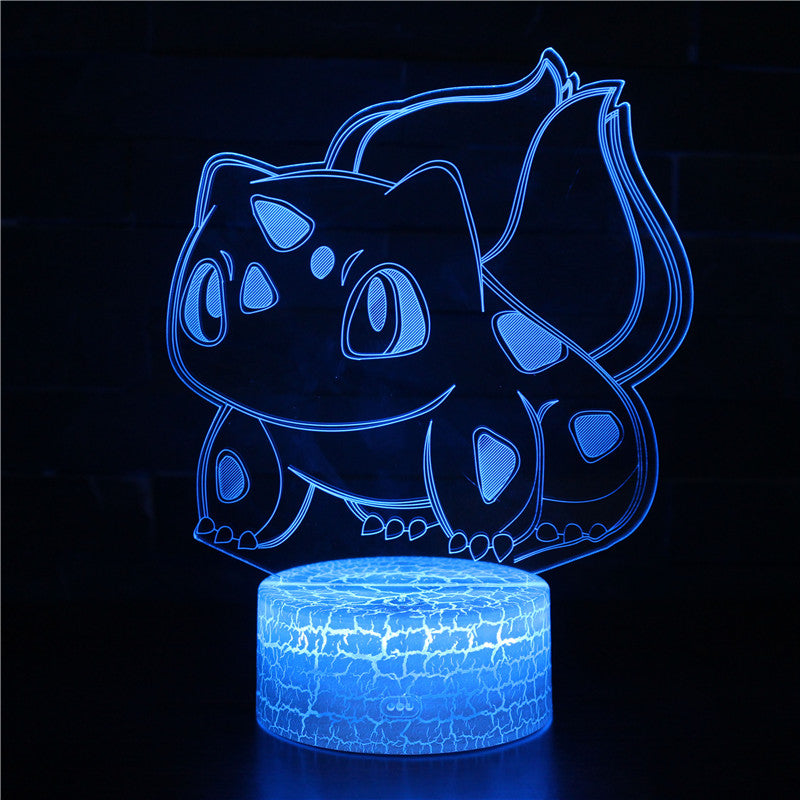 删除3D Touch Light Night 7 colors remote control - Pokemon #297