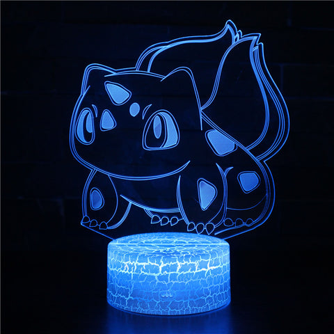 删除3D Touch Light Night 7 colors remote control - Pokemon #297