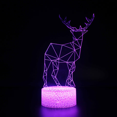 3D Touch Light Night 7 colors remote control - No?l #659