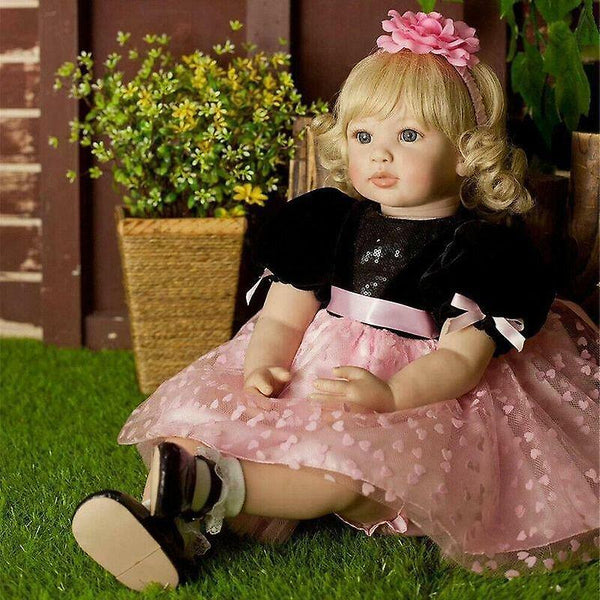 Action Toy Figures 24"Soft Reborn Baby Doll Handmade Girl Realistic