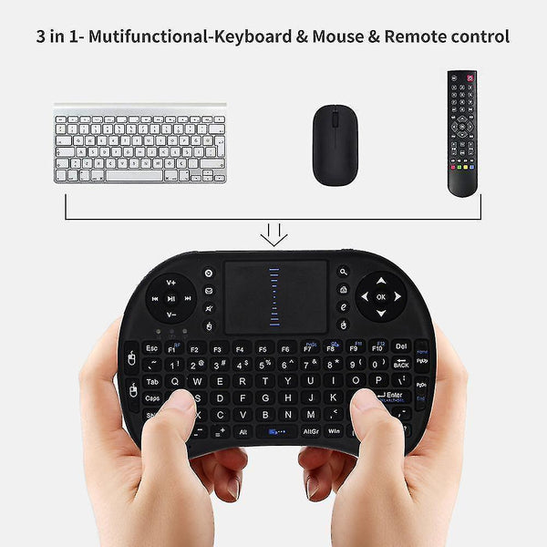 Remote controls i8 air mouse 2.4Ghz mini keyboard wireless touchpad no backlit remote control for x96 mini h96max