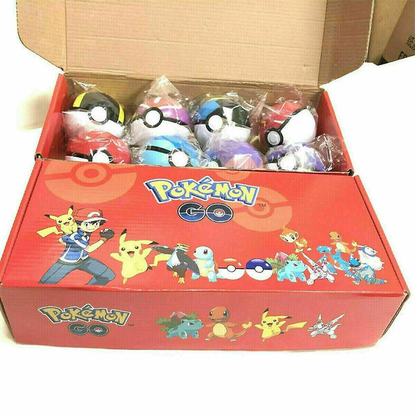 Action Toy Figures 8Pcs Pokeball Character Toys Doll Kid Toy Christmas gift