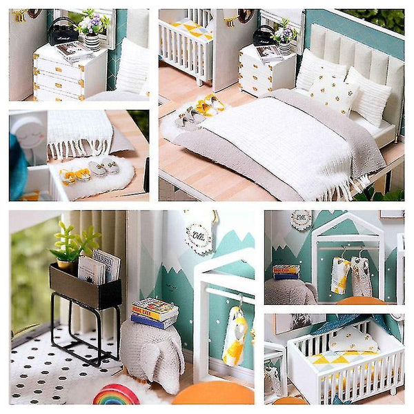 Dollhouse Accessories Cutebee diy dollhouse doll house miniature dollhouse wooden furniture kit toys