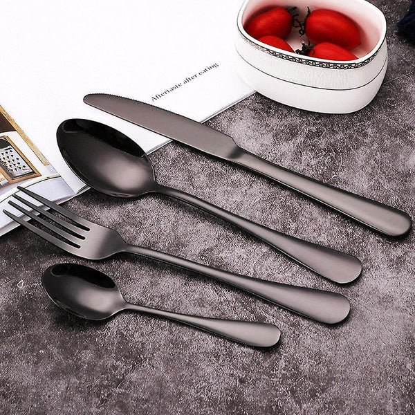 Flatware sets colorful 16 pcs stainless steel cutlery sets