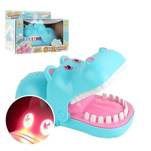 Magic novelties hippo tooth game toy funny lighting sound effect family games puzzle |gags practical jokes