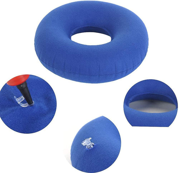 blue Donut Seat Cushion Orthopedic Ring Cushions For Hemorrhoid Pain Ottoman Cushions