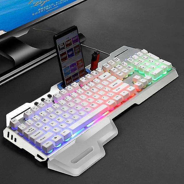 Remote controls steampunk gaming keyboard imitation mechanical keyboard 104 keys breathing lamp hand rest wired