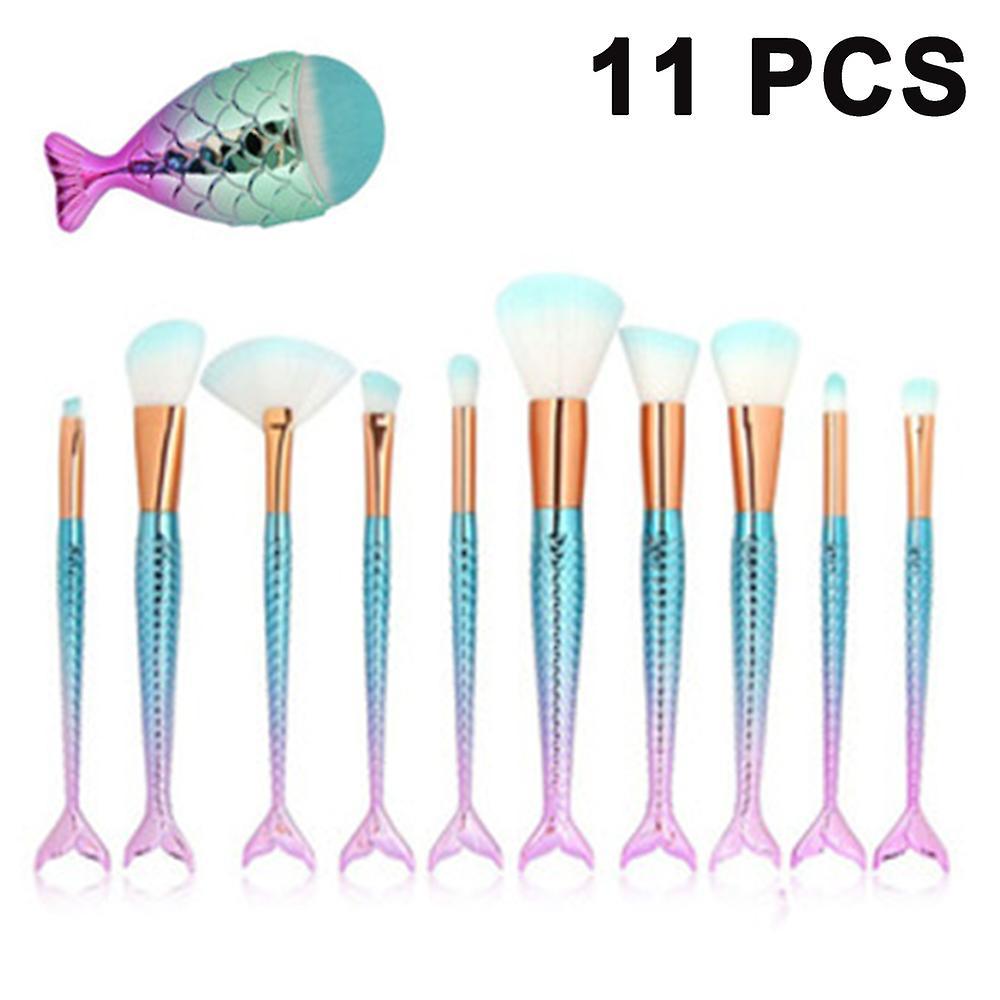 Makeup Brushes Set 11pcs Mermaid Makeup Brush Set Makeup Brushes