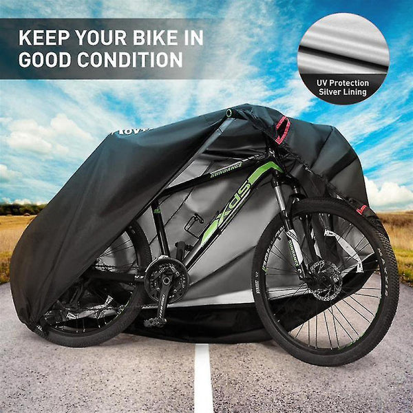 Outdoor Furniture Covers Bike Cover For 2 Bikes 190t Nylon Waterproof Bicycle Cover Anti Dust Rain U