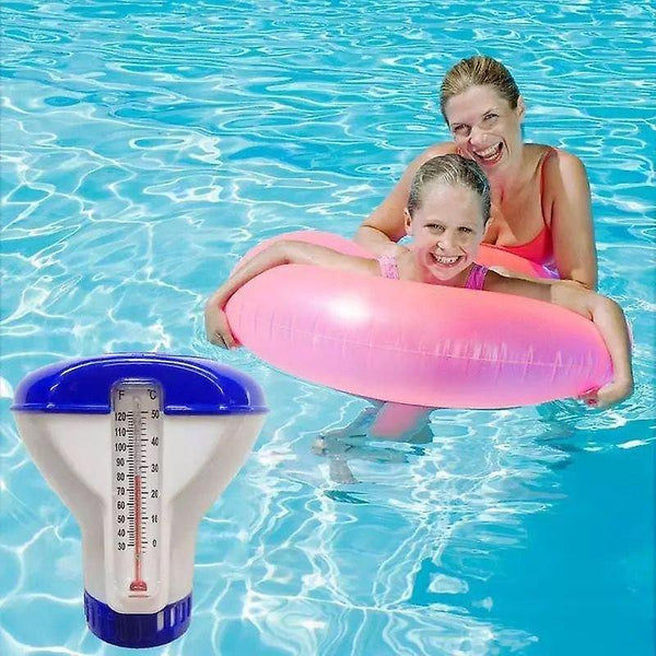 Pool Brushes Brooms Floating Chlorine /Cleaning Bromine tablet dispenser with Thermometer For Pool S