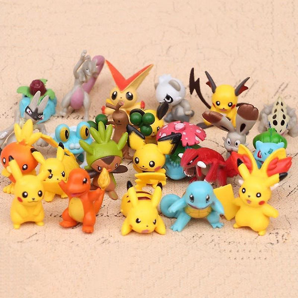 删除Christmas gift kids 24pcs/set 4 5cm Pikachu Anime For Kids Cartoon Pokemon Action Figure Toys Model