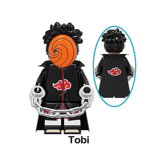 Action Toy Figures 8pc Naruto Uzumaki Naruto Assembled Building Block Minifigure