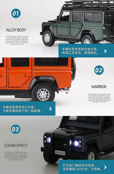 Toy Cars 1:32 Land Rover Defender Alloy Car Model Toy Cars