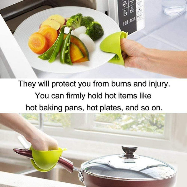 Oven Mitts Pot Holders Thermal Insulation Hand Clip Kitchen Accessories Handmade Anti-burning Silico