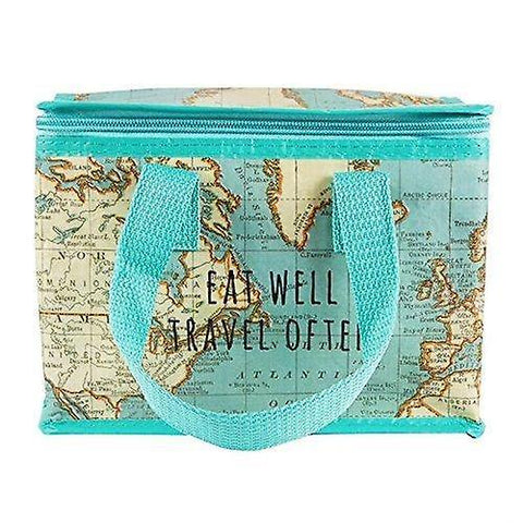 Household storage containers sass belle vintage map lunch bag