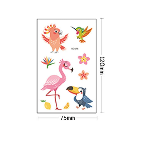 3d Girls Boys Temporary Tattoos For Kids Party Favor Birthday Decoration Tattoo Set Children Face Temporary Stickers Waterproof Arm Hand Diy Fake Tato Tattooing Inks