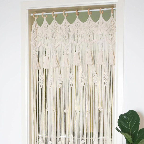 Home decor decals macrame curtain wall hanging home decor party macrame curtain weddings background handmade woven