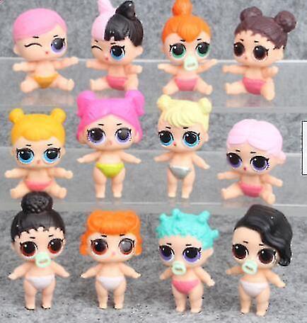 Action Toy Figures 6 - 8 Pcs Lol Dolls L.o.l Surprise Ball Lil Sisters Pets Toys Girls Set Christmas