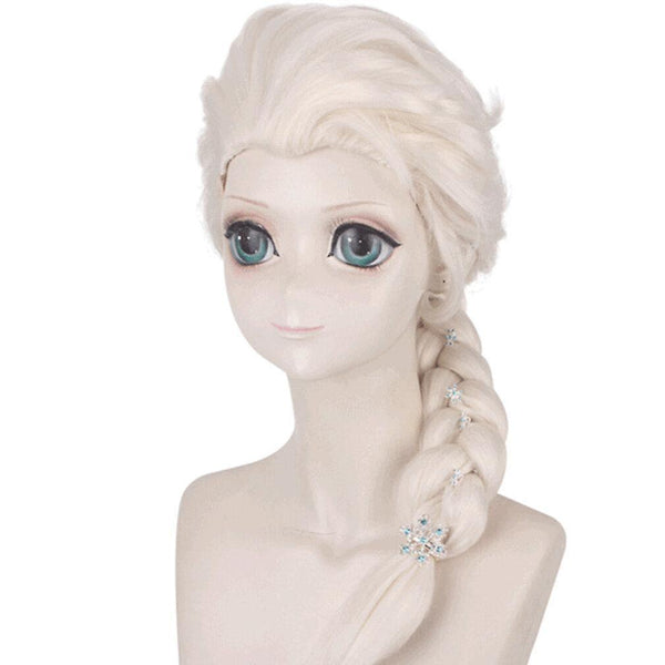 Wigs frozen anime wigs elsa braided synthetic hair wigs