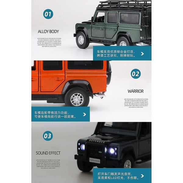 Toy cars 1:32 land rover defender alloy car model toy cars