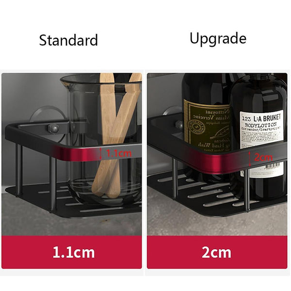 Tri Up Black Set Bathroom Shelves No-drill Corner Shelf Shower Storage Rack Holder Toilet Organizer Bathroom Accessories Bathroom Furniture Sets