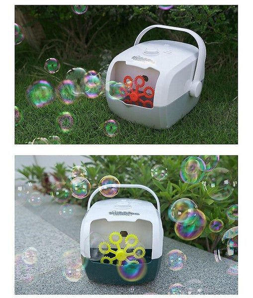 Bubble Blowing Toys Suitcase Automatic Bubble Machine Blower Party Wedding Stage One Click Bubble Wh