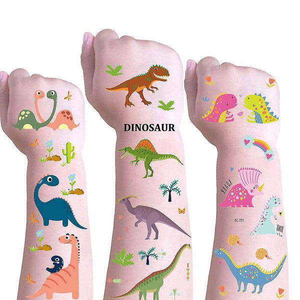 3d Girls Boys Temporary Tattoos For Kids Party Favor Birthday Decoration Tattoo Set Children Face Temporary Stickers Waterproof Arm Hand Diy Fake Tato Tattooing Inks