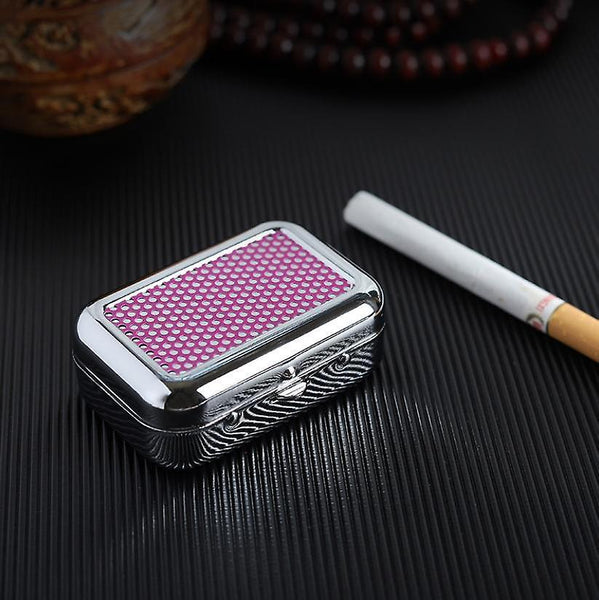 Ashtrays outdoor ashtray with lockable lid portable metal desktop ashtray