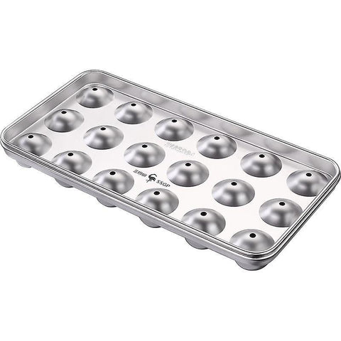 Ice cube trays stainless steel ice cube tray round ice cube maker mold home party cube trays for freezer ice cube