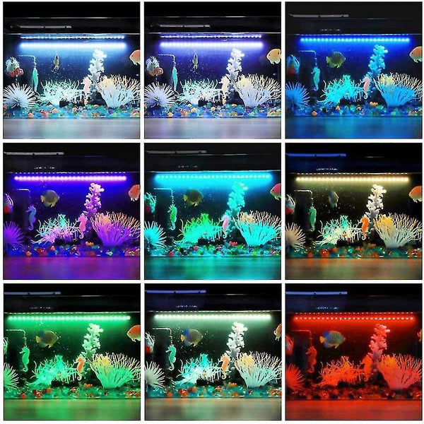 Aquarium lighting 49cm led fish tank light colorful remote control color change aquarium lighting light aquatic light