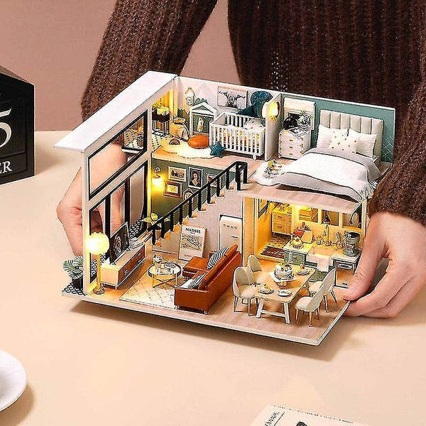 Dollhouse Accessories Cutebee diy dollhouse doll house miniature dollhouse wooden furniture kit toys