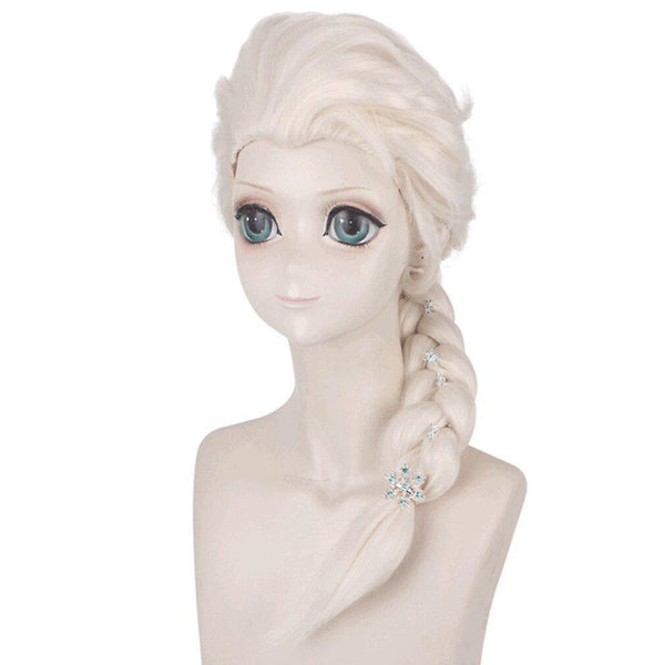 Wigs frozen anime wigs elsa braided synthetic hair wigs