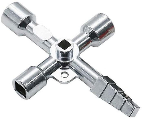 Universal Key With 5 Profiles Pack Of 1 - Triangular Key Square Key Wrenches