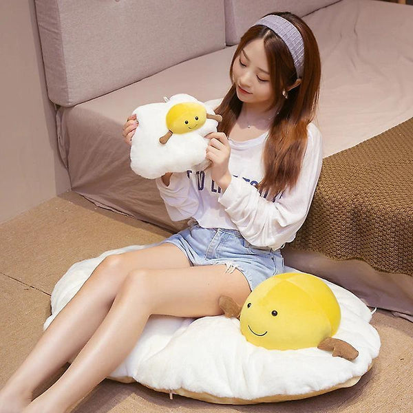 Stuffed Animals Stuffed Soft Fried Egg Toy Plush Stuffed Cartoon Poached Egg Doll Sleep Pillow Cushi