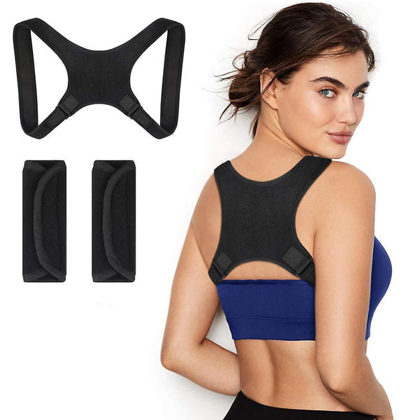 Posture Correction Adjustable Upper Back Support Stretch Belt Back & Lumbar Support Cushions