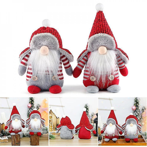 Christmas gift kids 1pcs Swedish Santa Claus Plush Doll Gnome Xmas Ornament Home